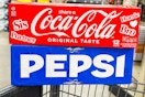 pepsi coca-cola 12 packs in shopping cart