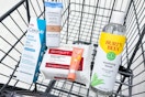 shopping cart with beauty items