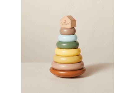 Magnolia Wooden Ring Stacker