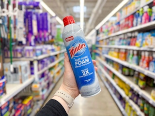 Walmart Windex foam glass cleaner