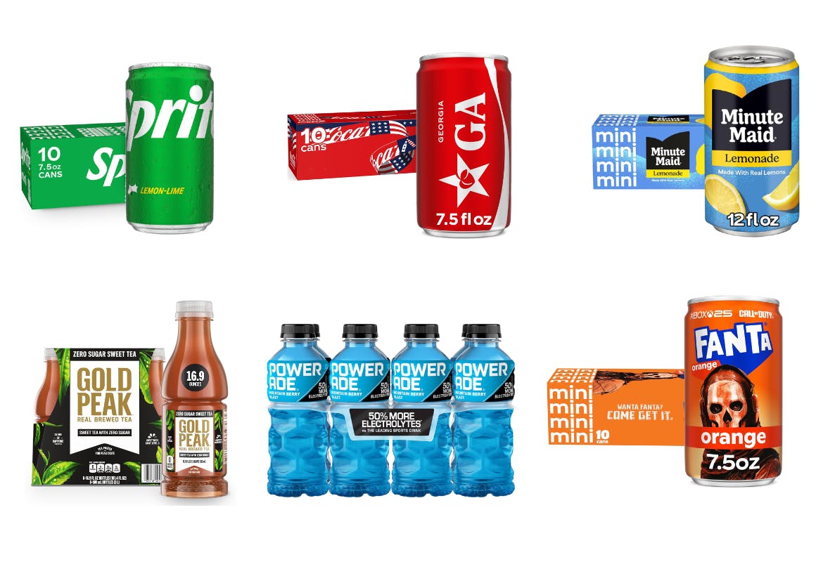 6 Coca-Cola Brand Beverage Packs