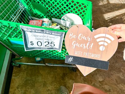 Be Our Guest Hanging Sign