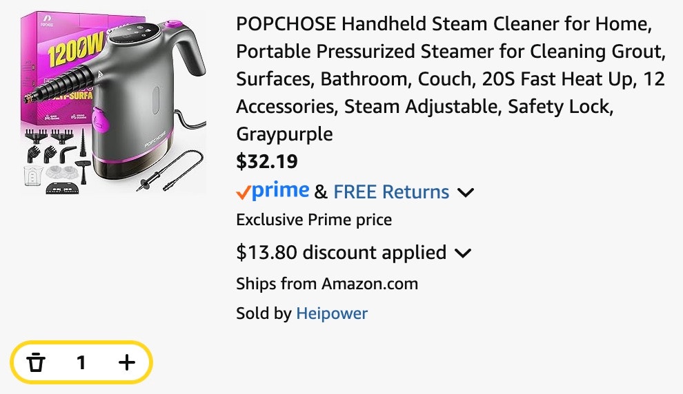 steam cleaner