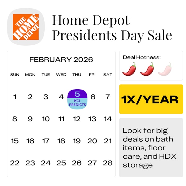 Home Depot Presidents Day Sale — February 2026