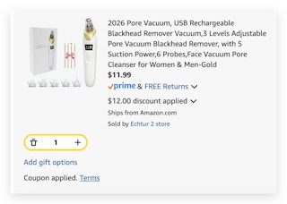 Rechargeable Blackhead Remover Vacuum