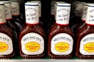 sweet baby rays barbecue sauce on store shelf
