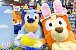 Now Available: New Bluey Jumbo Easter Plush, $29.98 at Sam's Club card image