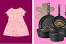 toddler dress and black Carote cookware
