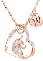 Unicorn Initial Necklace