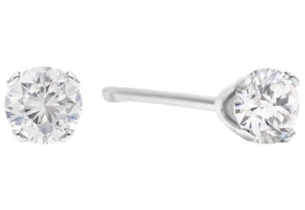 Natural Diamond Stud Earrings