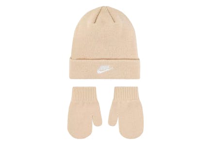 Nike Toddler Beanie and Mittens Set