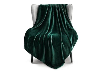 Extra Long Fleece Throw Blanket