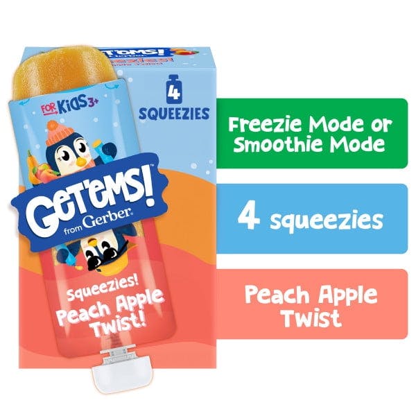 Gerber Get'ems! Squeezies 4-Pack