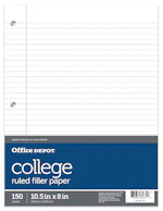 Office Depot Notebook Filler Paper
