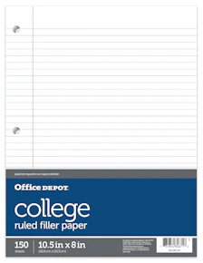 Office Depot Notebook Filler Paper
