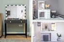 3 lifestyle photos of Ember Vanities 