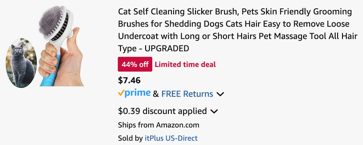 a cart ending in $7.46
