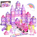 Unicorn Magnetic Tiles w/ Train