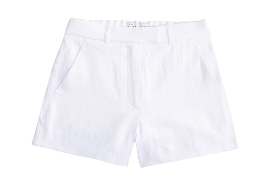 Premium Linen Women's Fixed Waist Short