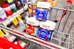 olly vitamins and supplements in a cart