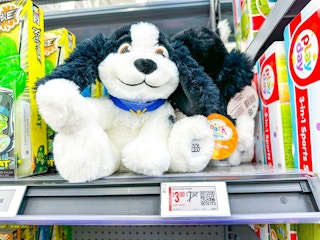 plush puppy on walmart shelf