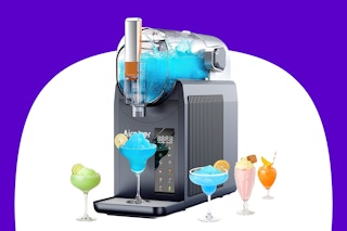 Slushy Machine B0FGTLKN7K Milkshakes, Margaritas, Smoothies, Frozen Cocktails, one-touch, self-cleaning, no ice