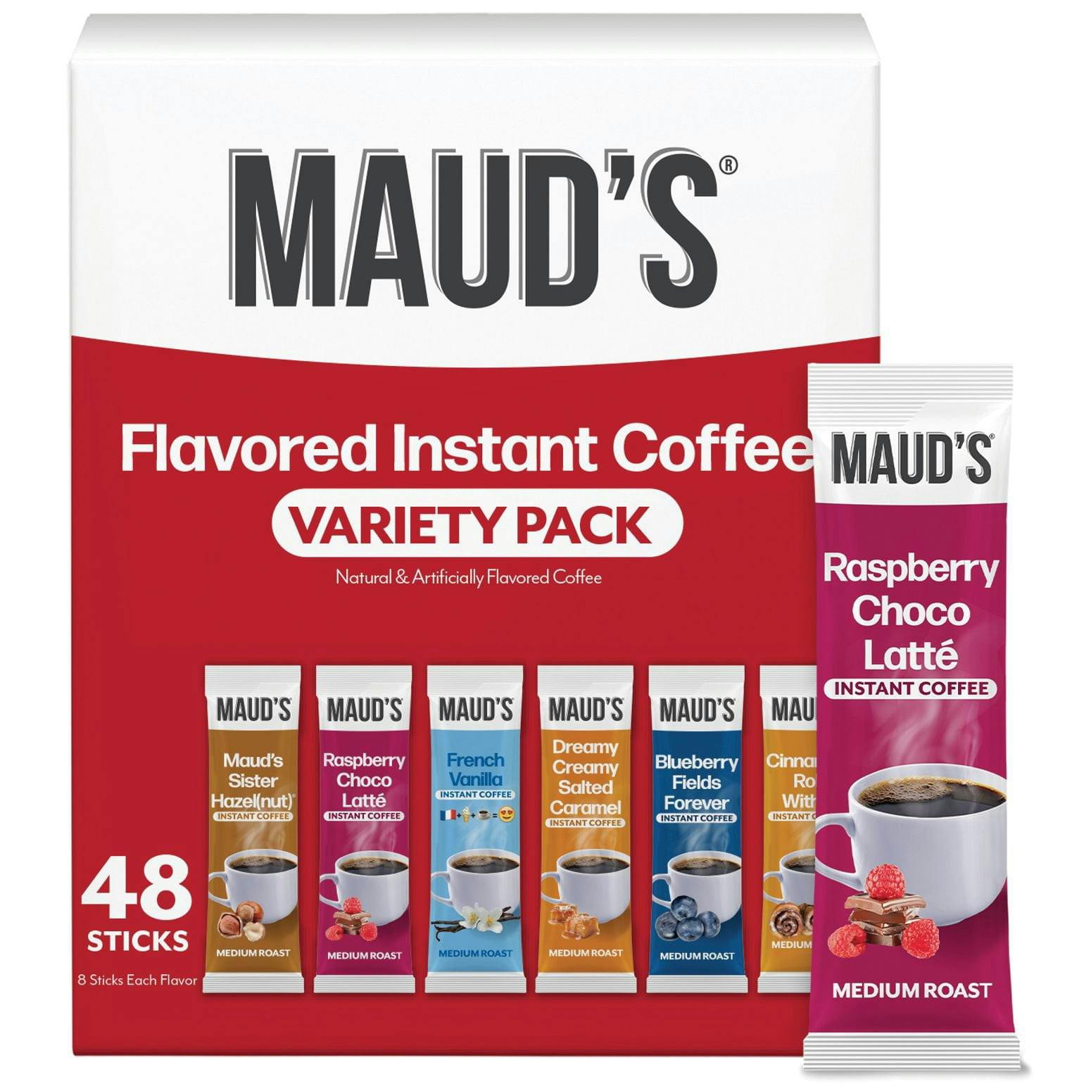 Maud's Instant Coffee Sticks 48-Pack