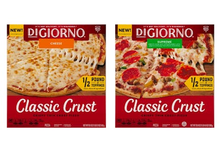 2 DiGiorno Classic Crust Pizzas