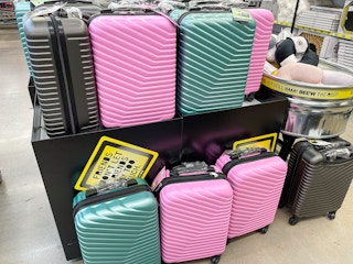rolling luggage at five below