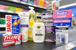 kenvue brand products at a store checkout lane