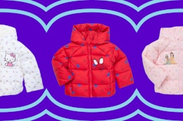 Toddler Puffer Jacket, Just $15 at Walmart: Hello Kitty, Disney, and More card image