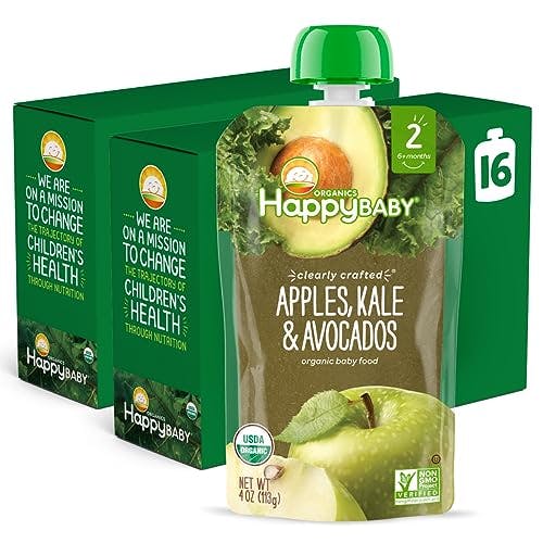 Happy Baby Organics Pouches 16-Pack