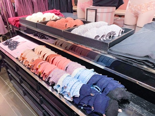bras on display at the Victoria's Secret store