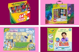 collage with crayola products