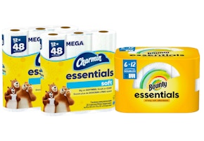 2 Charmin + 1 Bounty