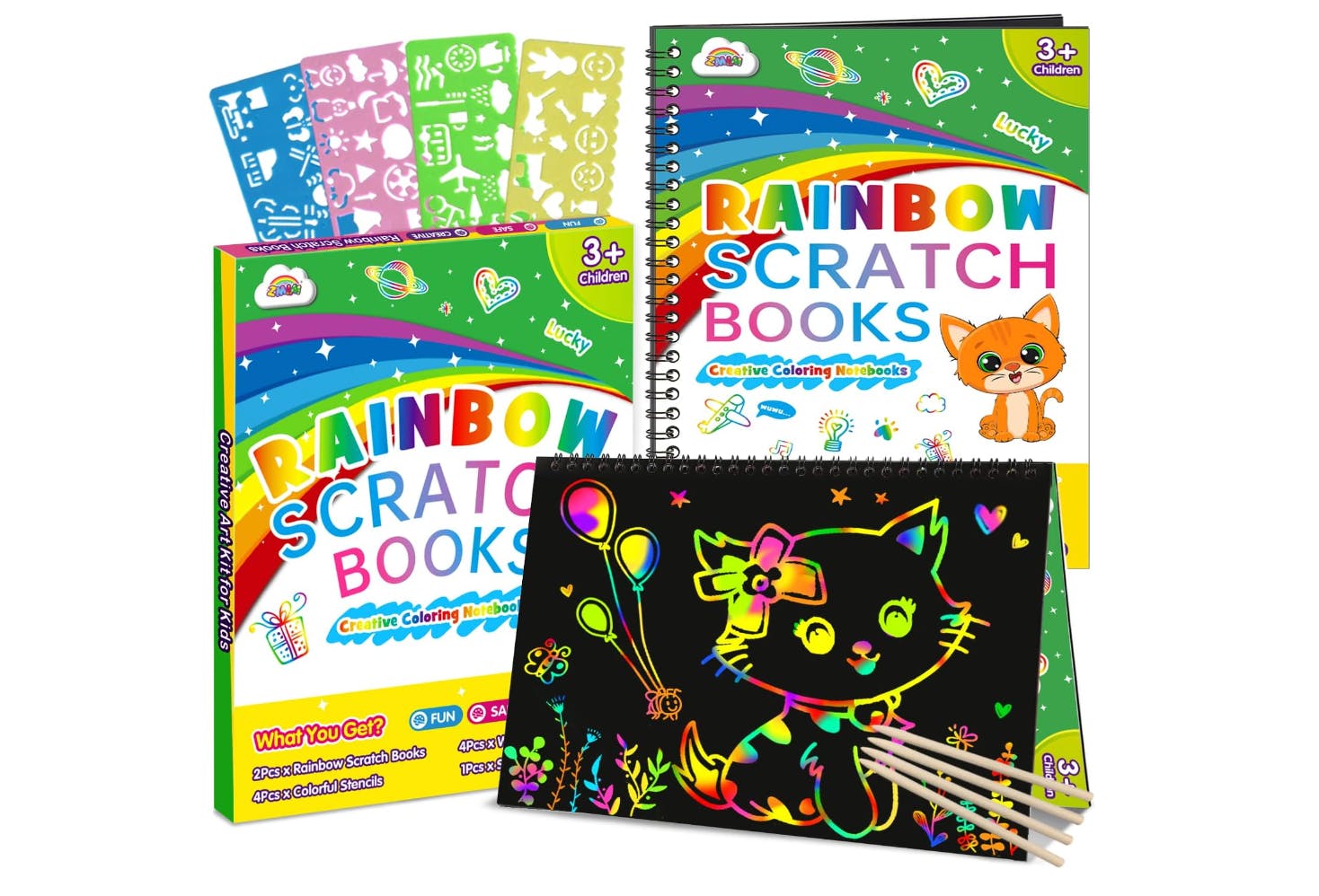 Rainbow Scratch Books
