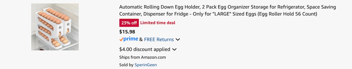 Amazon Automatic Rolling Egg Holder 2025 2