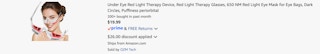 Amazon Under-Eye Red Light Therapy Device 2026