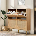 Rattan Shoe Cabinet