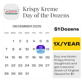 Krispy Kreme Day of the Dozens — December 2025