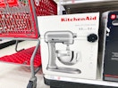 kitchenaid bowl lift-stand mixers on a target shelf