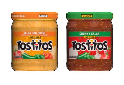 2 Tostitos Dips or Salsas