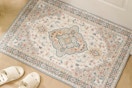 B0F8NP2NF6 persian-style doormat rug washable home beige