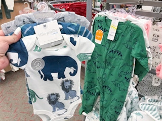 carter's bodysuits and sleep n' play clearance at target