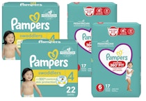4 Pampers Diapers Jumbo Packs