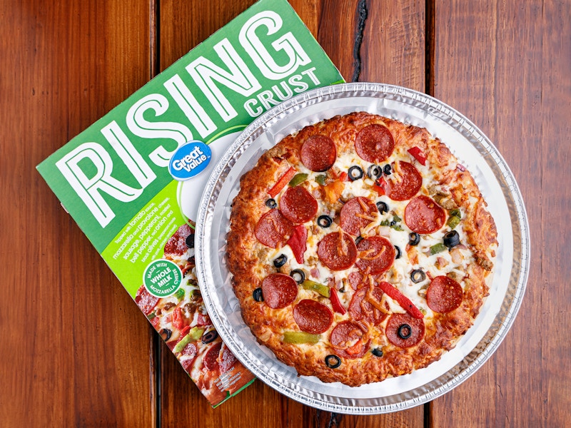 walmart great value rising crust supreme frozen pizza