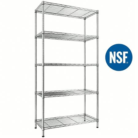 5-Tier Wire Shelving Unit