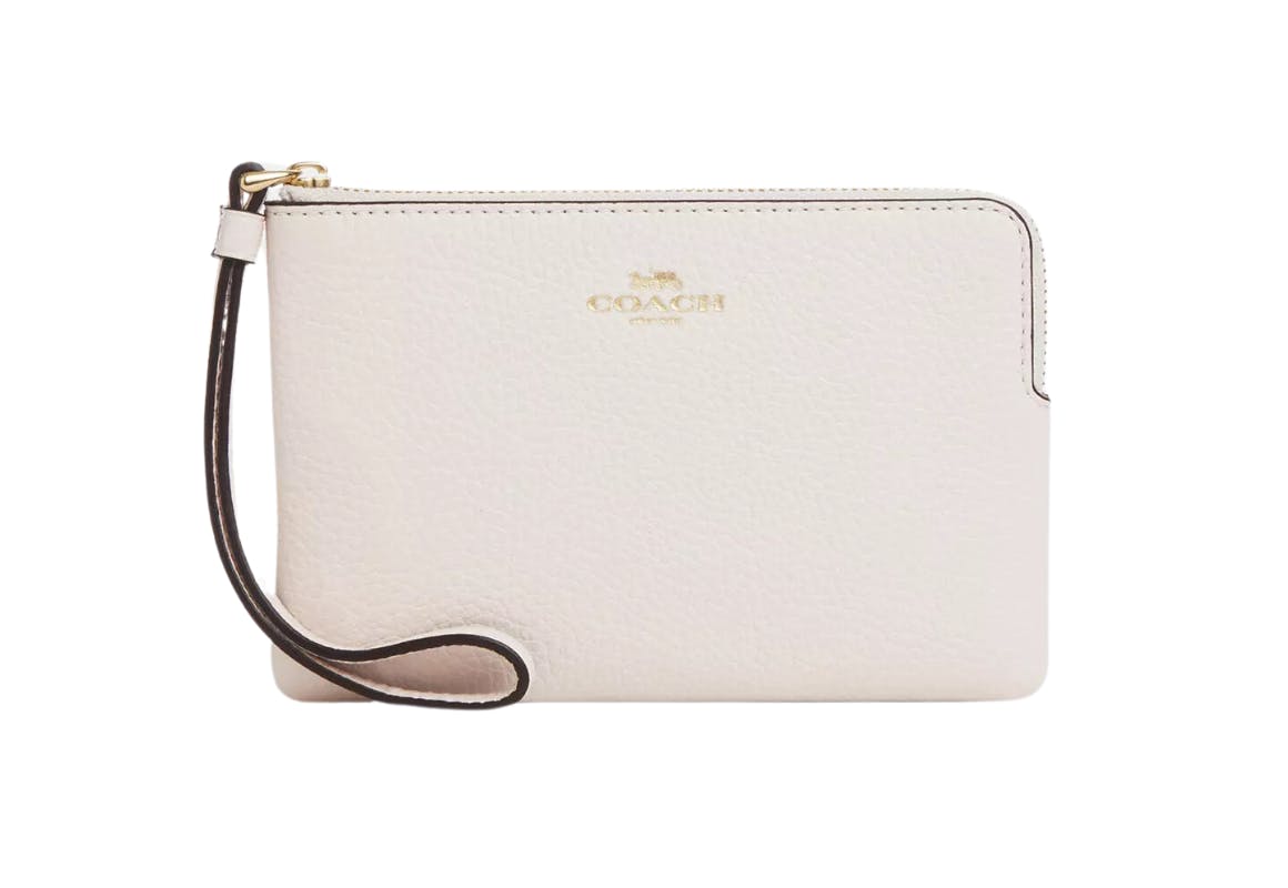 Coach Corner Zip Wristlet