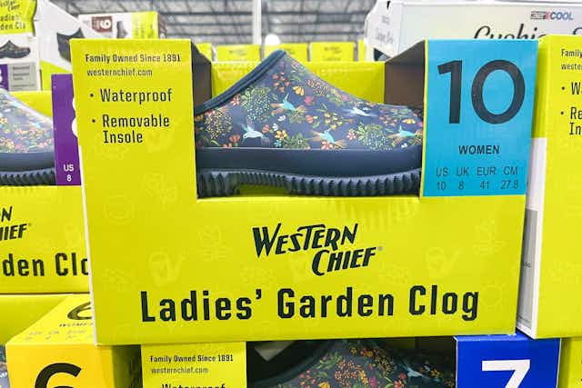 Western Chief Garden Clog, Just $18.99 at Costco card image