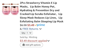 Amazon Vitamin E Lip Masks 2025 2